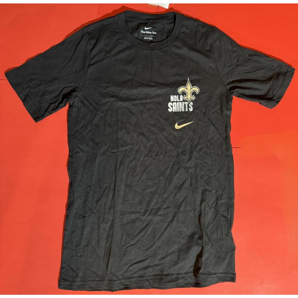 Nike NOLA New Orleans Saints Black T Shirt  Youth XL (16-18) NEW NWT